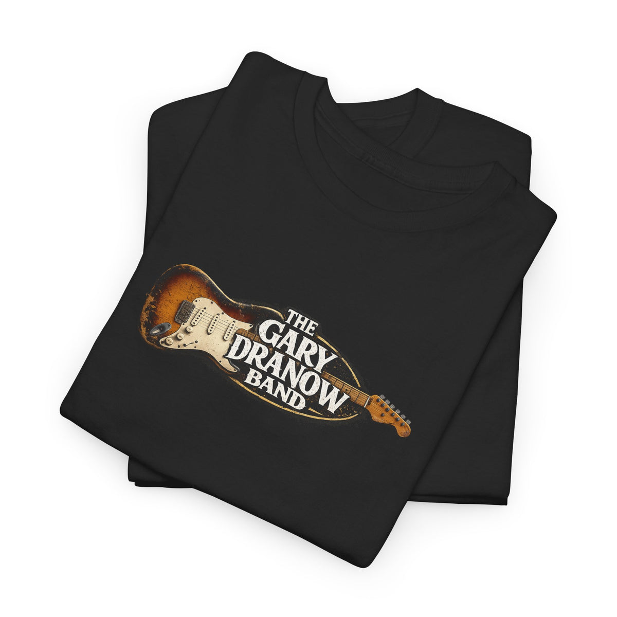 The Gary Dranow Band Guitar T‑Shirt — Vintage Electric Guitar Logo Tee
