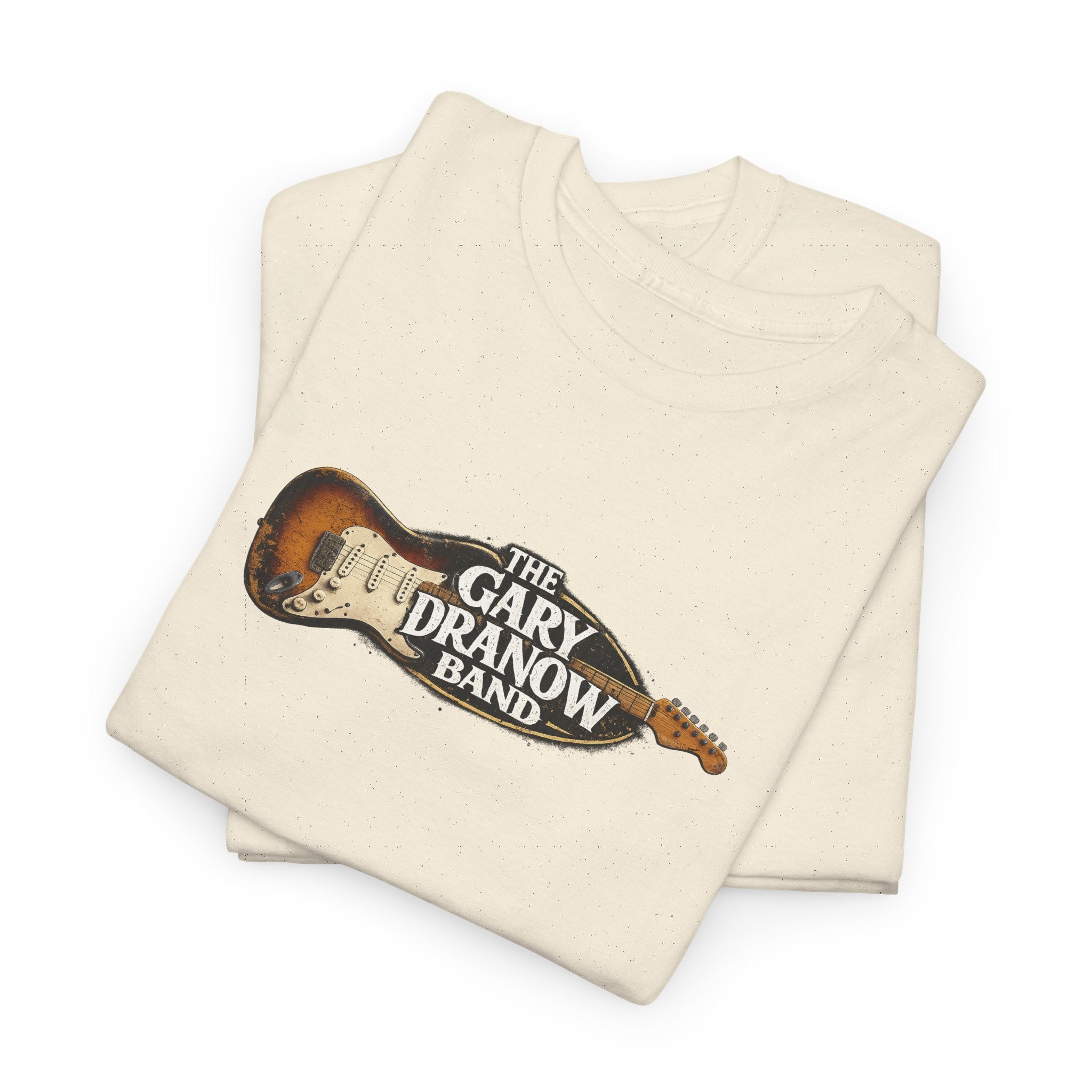 The Gary Dranow Band Guitar T‑Shirt — Vintage Electric Guitar Logo Tee