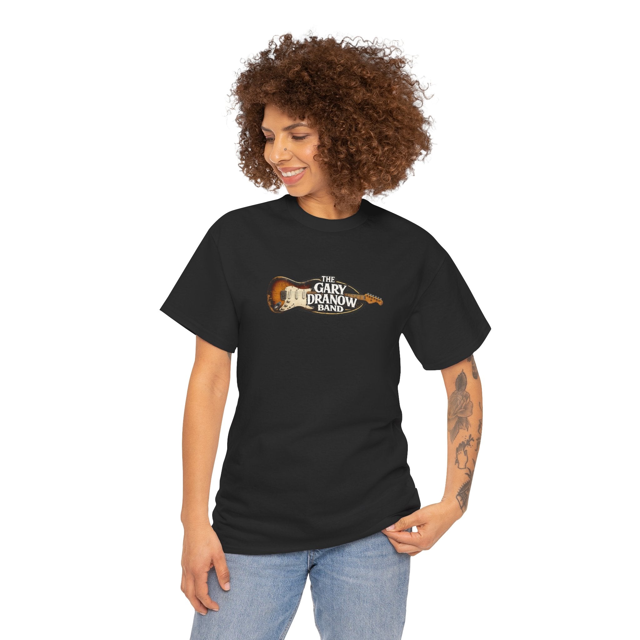 The Gary Dranow Band Guitar T‑Shirt — Vintage Electric Guitar Logo Tee