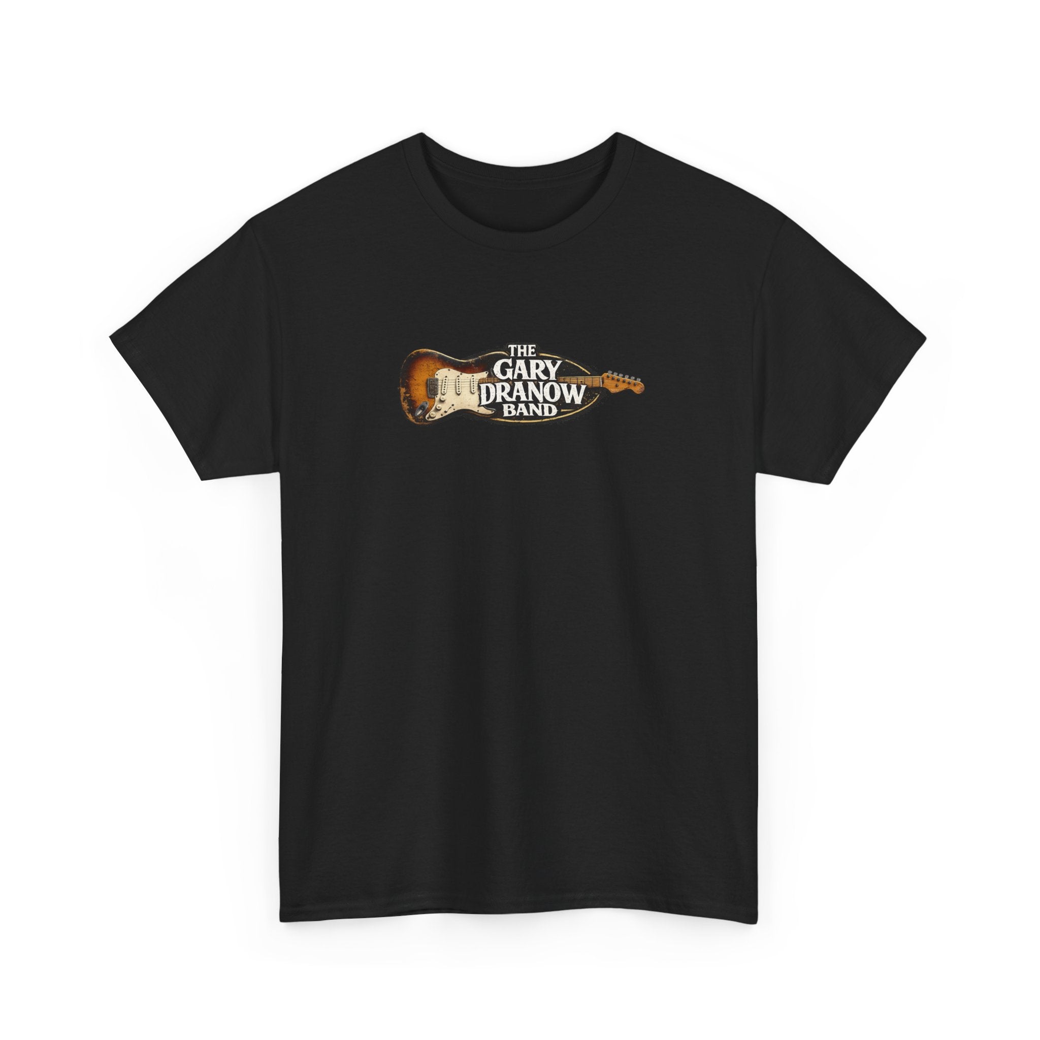 The Gary Dranow Band Guitar T‑Shirt — Vintage Electric Guitar Logo Tee