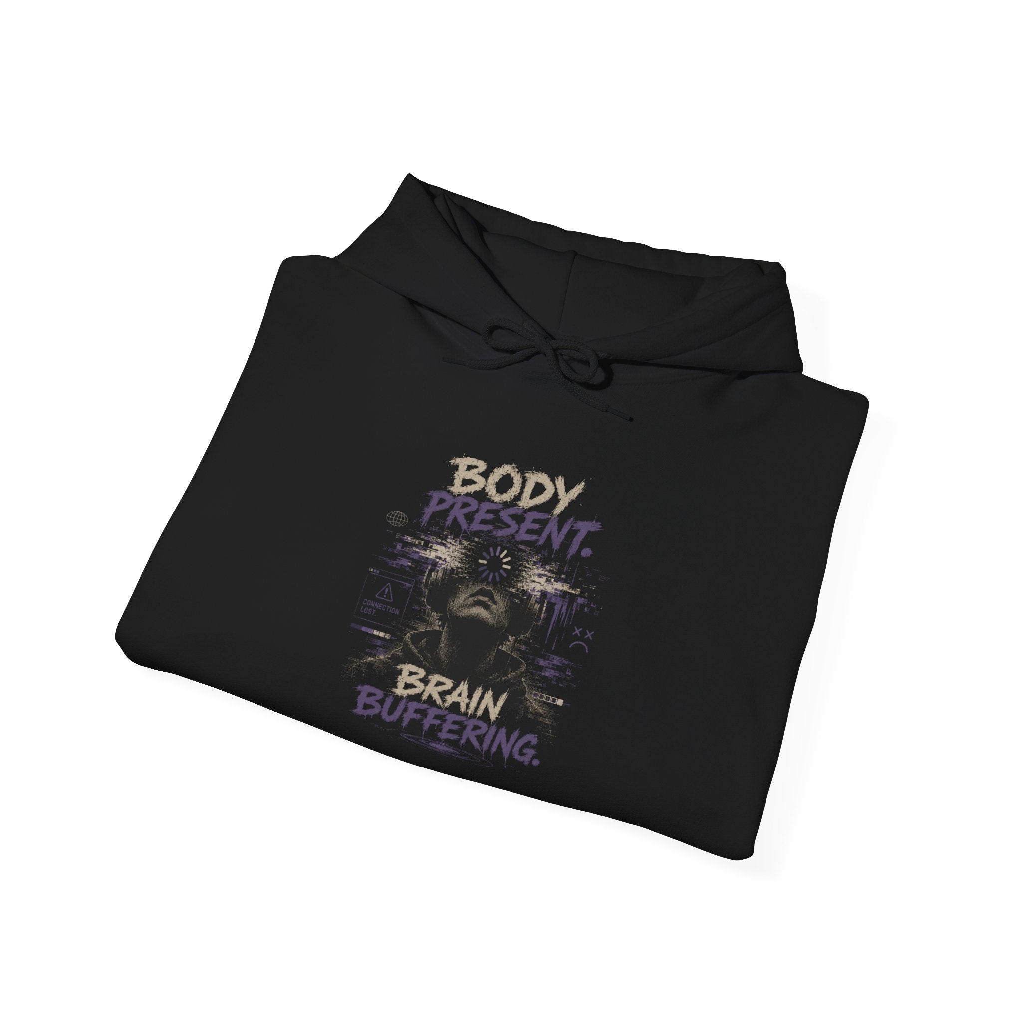 Body Present Brain Buffering Hoodie — Mindfulness Graphic Pullover